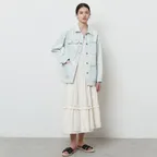 Unbalaced Shirring Dress_Ivory