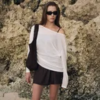 [3차 리오더]Sun Draw String Cover-Up[LMBFSW272]-White