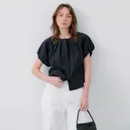 MONO PUFF BLOUSE - BLACK