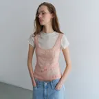 MESH CORSET SLEEVELESS_PEACH