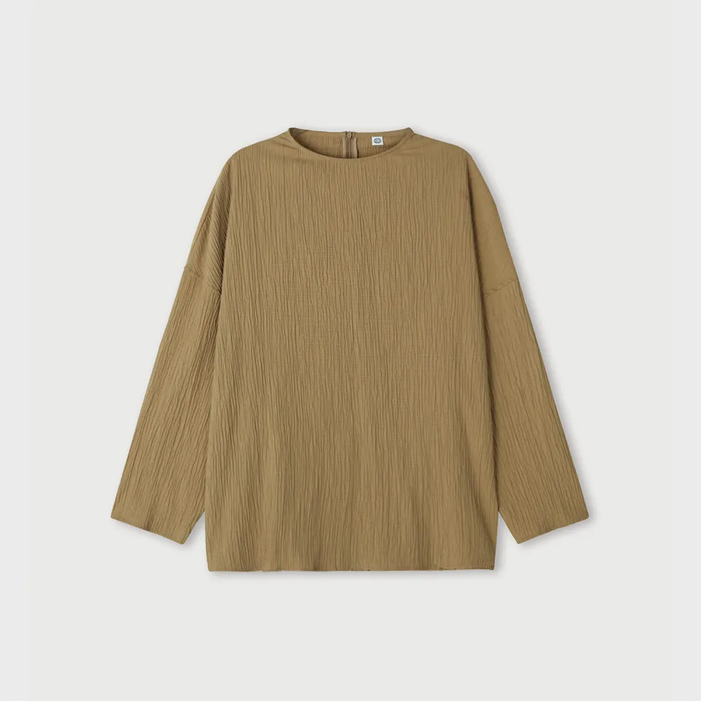 LIGHT SILHOUETTE BLOUSE (DEEP BEIGE)