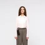 Sheer Slim Shirt, White