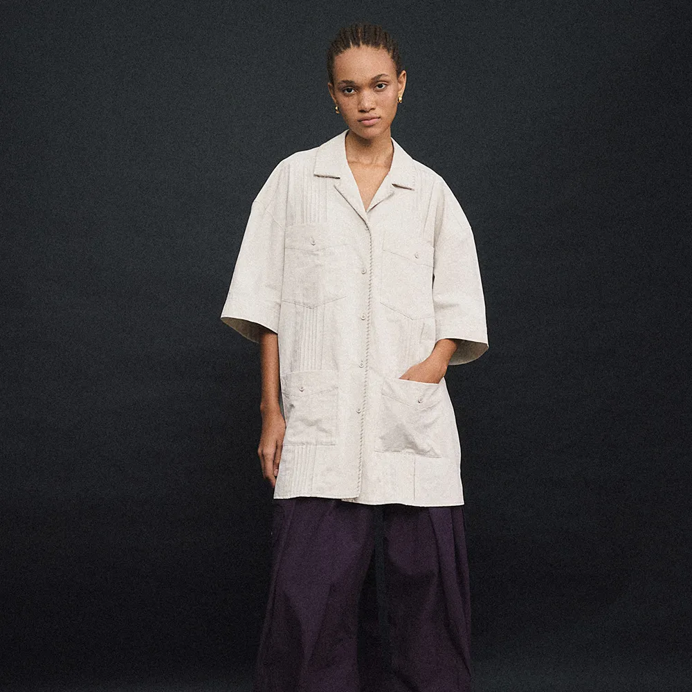 FIELD HALF SLEEVE SHIRT (ASH GREY)