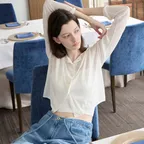 Light Linen Cardigan - Off White