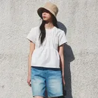 Shirring Detail Blouse  White (KE5360M110)