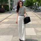 SEMI BOOTCUT DENIM PANTS_WHITE