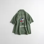 [29CM 단독] SNOOPY DYED FATIGUE 1/2 SHIRTS olive