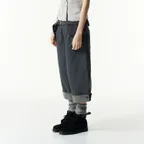TCM folding button pants (charcoal)