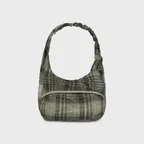 (U) LAKI PACKABLE KNOT BAG (BLACK, GREEN)