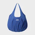 REVERSIBLE STRIPE SHOULDER BAG-BLUE