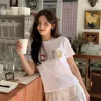 [29CM 단독]PESTO PATCHWORK T-SHIRT WHITE