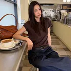 SILKET COTTON T-SHIRTS - BROWN