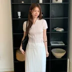 잇미샤 허리 스트링 플리츠 탑 ITQ5YBL690_2colors