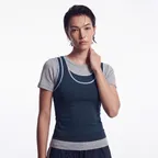 에센셜 더블 레이어 슬리브리스 W (Navy)