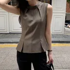 베로디 홀터넥 블라우스