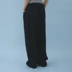 worn cotton pants (black)