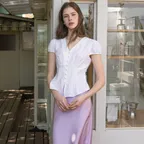 Text white Blouse
