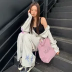 MATIN FABRIC BIG ECOBAG IN INDIAN PINK