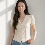 Joli Blouse-Cream