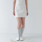 Luna Floral Mini Skirt - Ivory