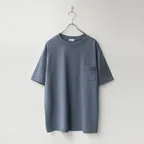 Washed Pocket Half Sleeve Slate Blue