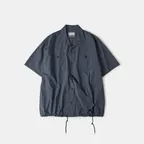 Open Collar Check Shirts (Navy)