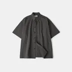 Hidden Type Half Sleeve Shirts (Charcoal)