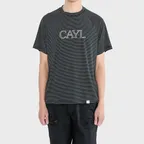 STRIPE FONT SHORT SLEEVE (Black)
