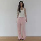 STRIPED WIDE LEG ONE MILE PANTS (PINK)