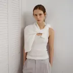 Arvo Sleeveless Knit (White)