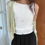 [제제로 PICK] ESSENTIAL SOLID SLEEVELESS TEE (Z-T-6930)