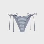 G ENCORE STRIPE BIKINI BOTTOM (DUSTBLUE STRIPE)