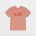 [Safarispot X 1011Gallery] Signature Logo T-Shirt (Peach)