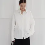 [2차] Nuev Cotton Textured Shirt (Ivory)