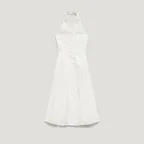 AVELIA HALTER NECK DRESS_IVORY