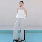 Stripe Banding Pants  Light Grey (KE5621M013)