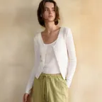 TWO-WAY LAYERED CARDIGAN SETUP [IVORY]