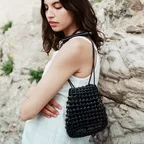 GRID MINI SLING BAG (SOFT BLACK)