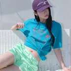 Summer Feeling Tee Teal blue