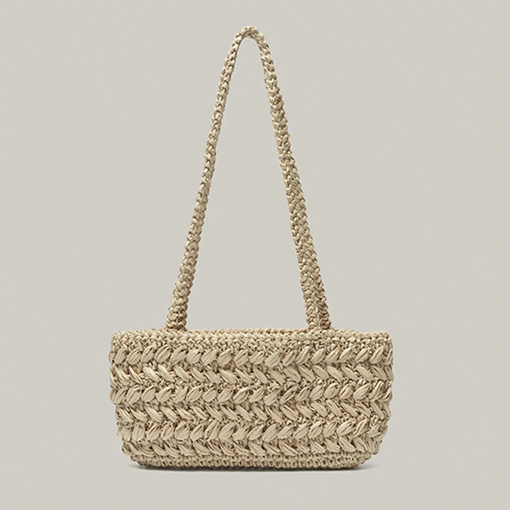 Tara Raffia Bag (Beige)