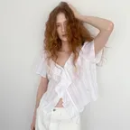 MORI FLOW BLOUSE_white