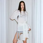 TMH SHEER WRAP OPS - IVORY