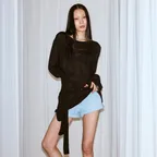 TMH SHEER WRAP OPS - BLACK