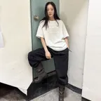 CRACK RIB T-SHIRTS [2COLOR]