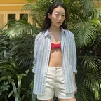 New Avery Oversized Stripe Shirts (Blue)