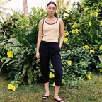 Mago Capri Pants (Dark Navy)