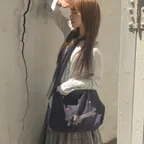 Im Pony Button Reversible Bag (Navy)