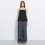 Stripe Drawstring Banding Pants  Navy Stripe (KE6521M04R)