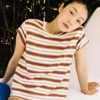 Polly Stripe Tee (Coconut)