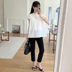 [알로하, 경은 착용] [6th] ANKLE CAPRI PANTS_BLACK